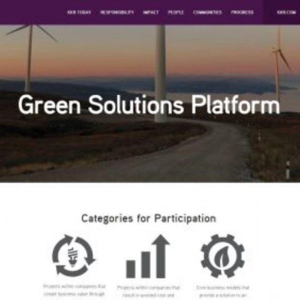 Thumbnail of KKR Green Solutions Platform Website project