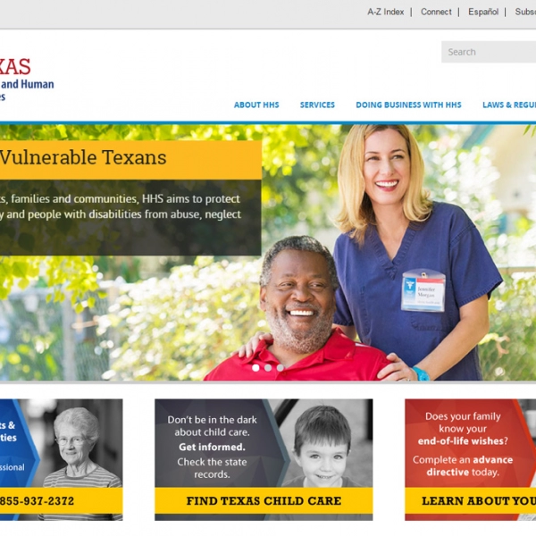 Thumbnail of Texas Health and Human Services Website project