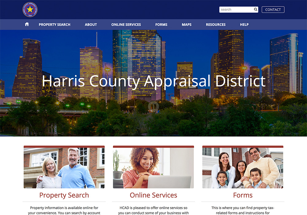 harris county appraisal district website